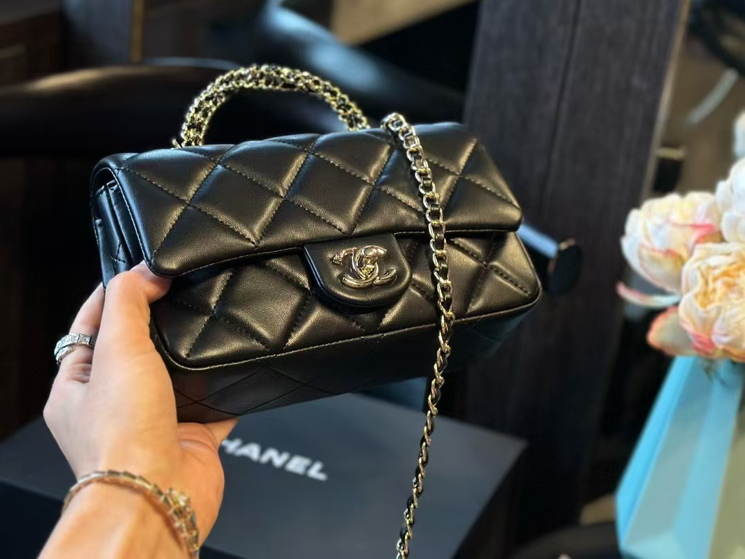 CHANE1 ダブルCチェーンショルダークロスボディバッグ【50％割引+送料無料】