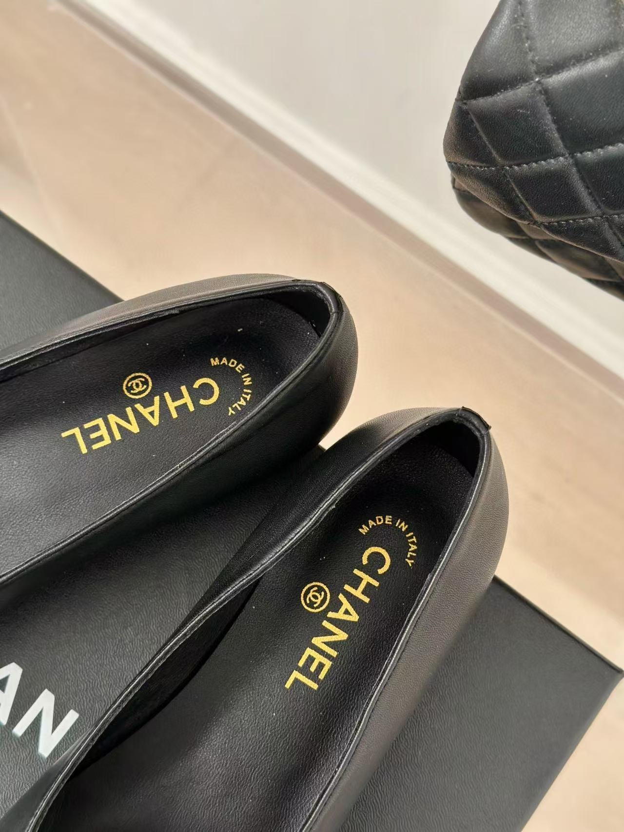 CHANE1 高品質ボウフラットシューズ【50％割引+送料無料】