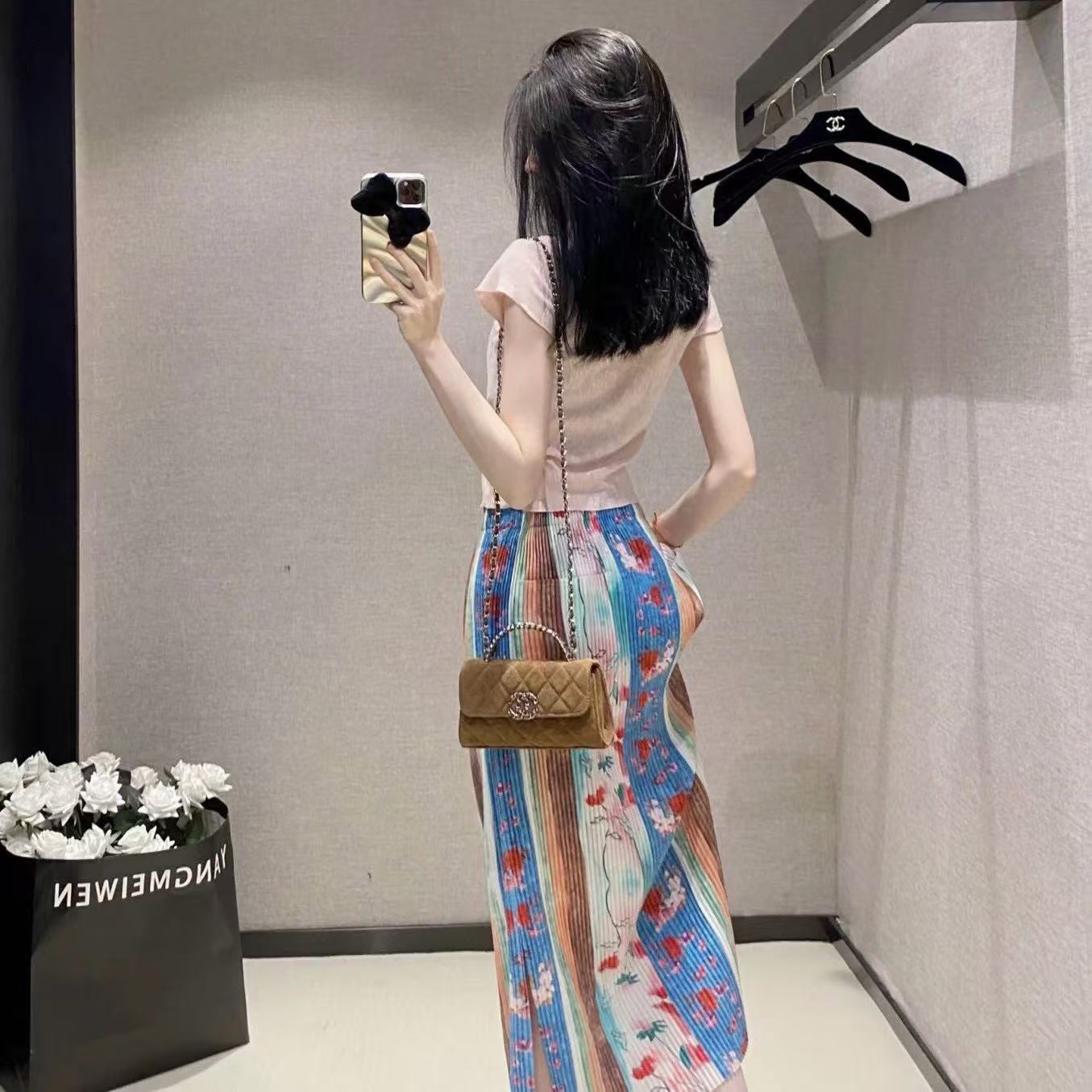 CHANE1 kellyディアスキン チェーン ショルダー クロスボディバッグ【 50％割引+送料無料】