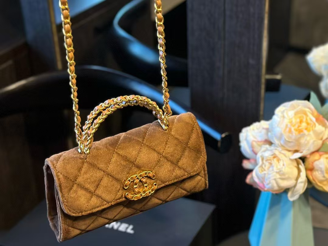 CHANE1 kellyディアスキン チェーン ショルダー クロスボディバッグ【 50％割引+送料無料】