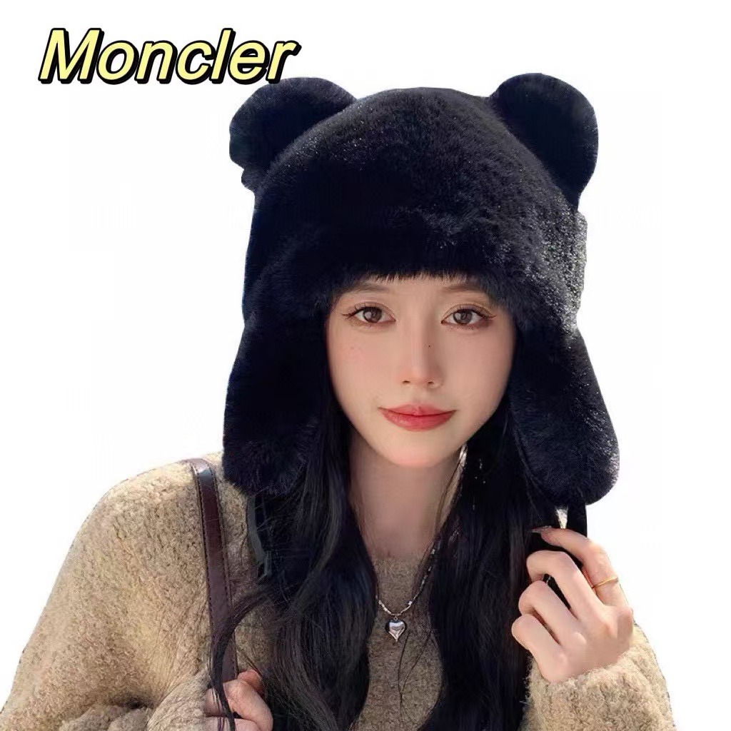 Monclerぬいぐるみのクマの耳保護帽子【 50％割引+送料無料】