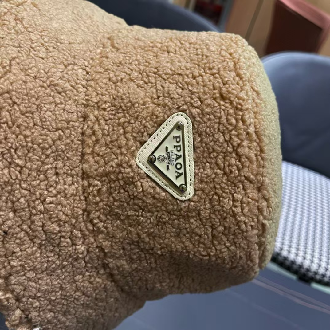 PR4DA 刺繍入りレタード ラムウール バケット ハット【 50％割引+送料無料】