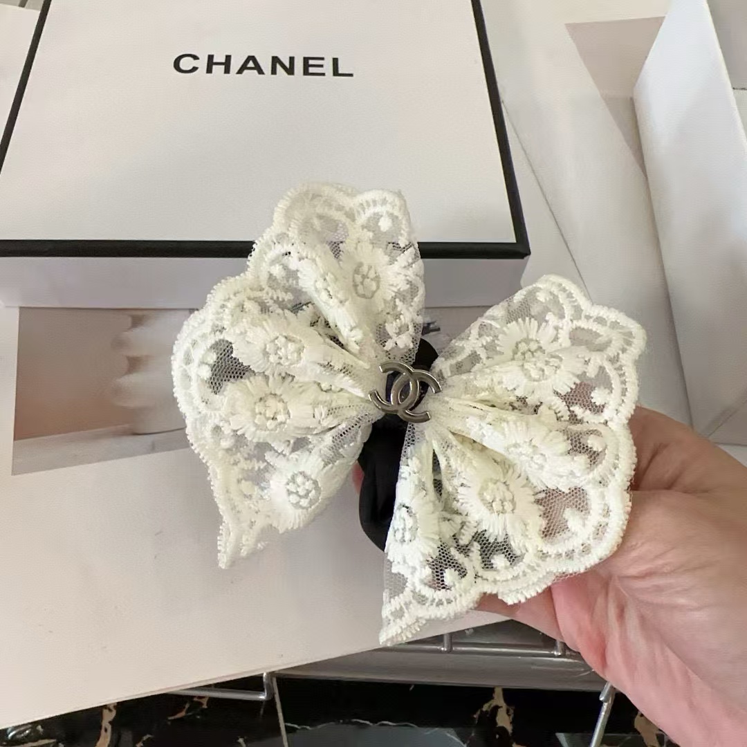 CHANE1 ダブルCロゴレースヘアロープ【 50％割引+送料無料】