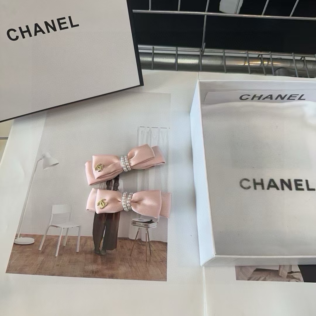 CHANE1 ダブルCロゴ パール ヘアピン ペア【 50％割引+送料無料】