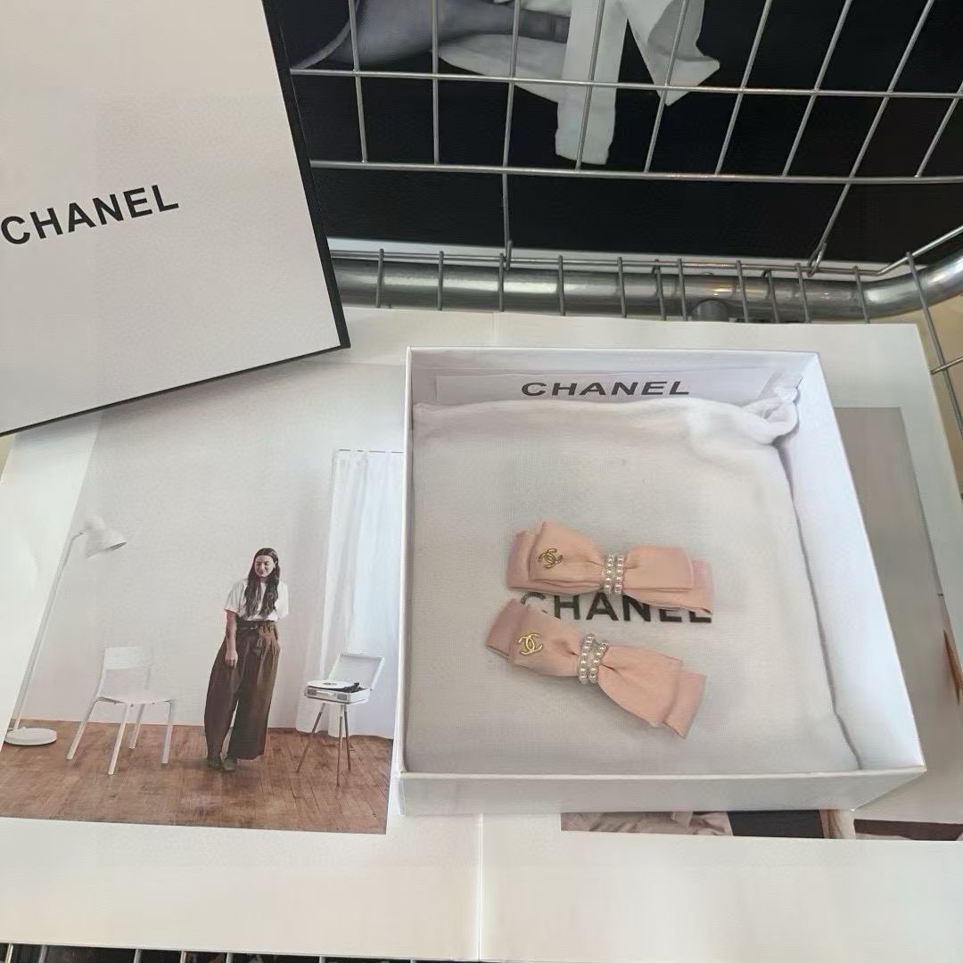 CHANE1 ダブルCロゴ パール ヘアピン ペア【 50％割引+送料無料】