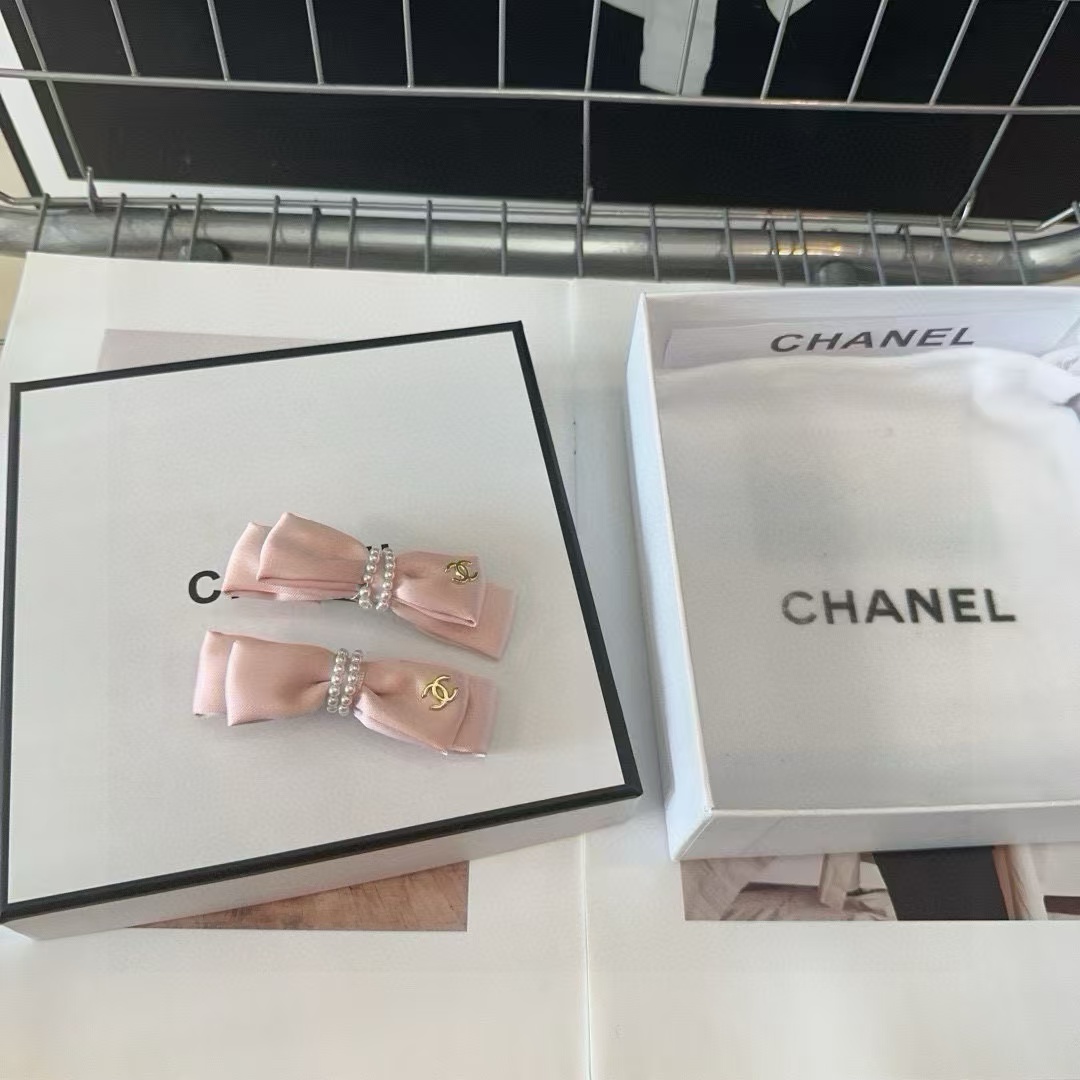 CHANE1 ダブルCロゴ パール ヘアピン ペア【 50％割引+送料無料】