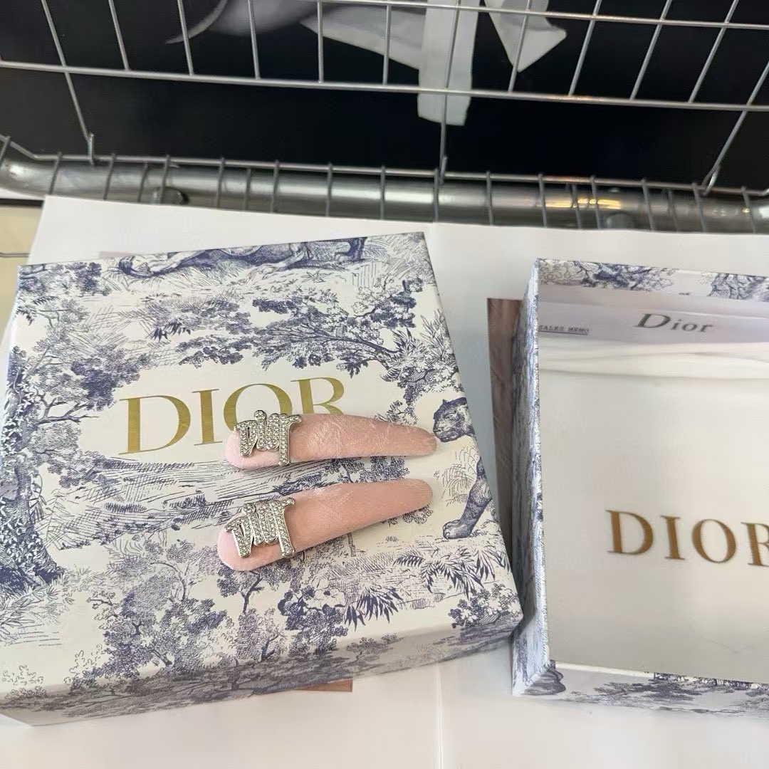 DI0R ダイヤモンドレター ヘアクリップ ペア【 50％割引+送料無料】