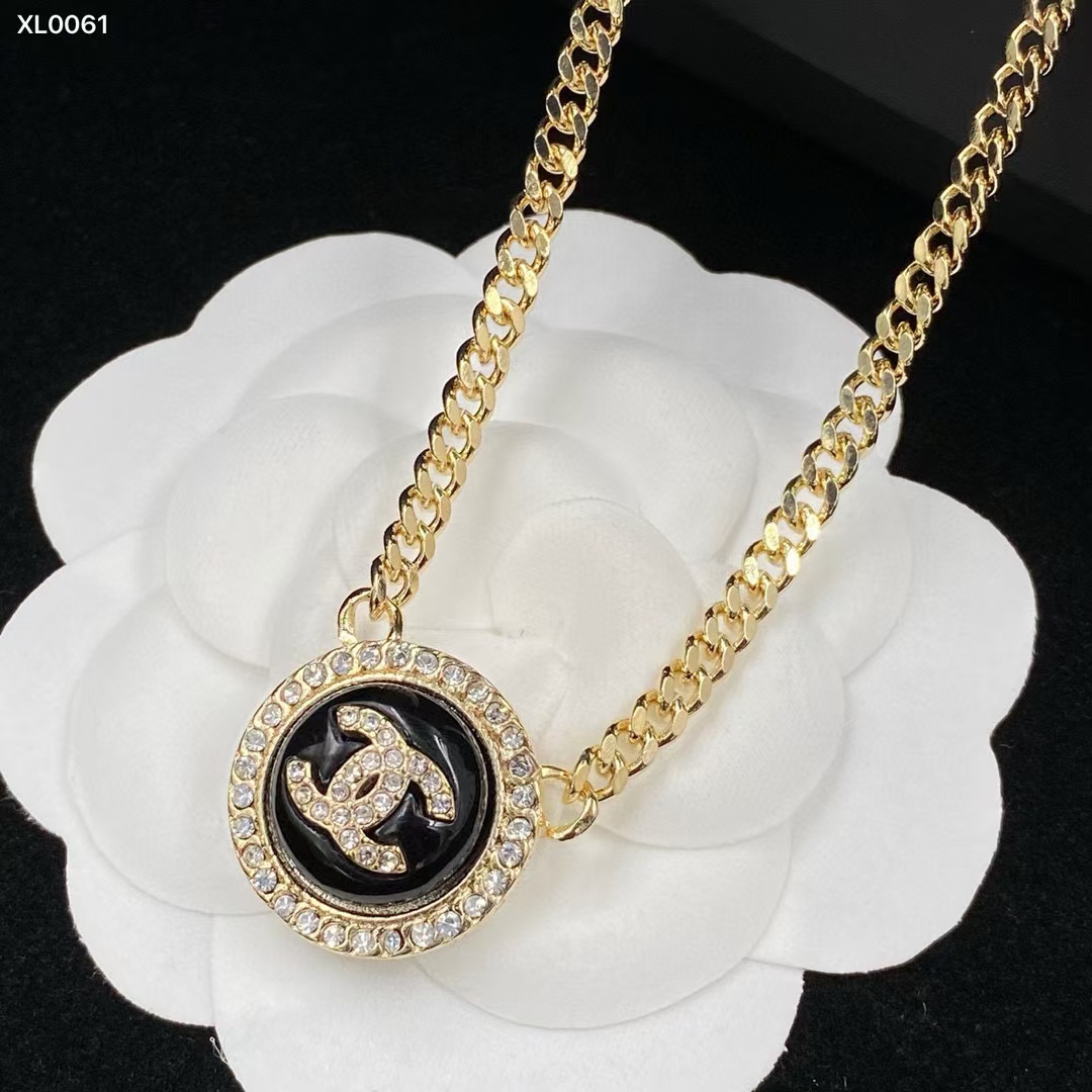 CHANE1 ラウンド ダイヤモンド ネックレス【50％割引+送料無料】