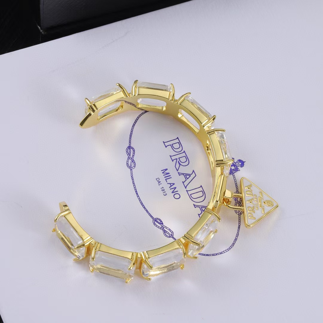 PR4DA トライアングルロゴ ハーフサークル ブレスレット【50％割引+送料無料】