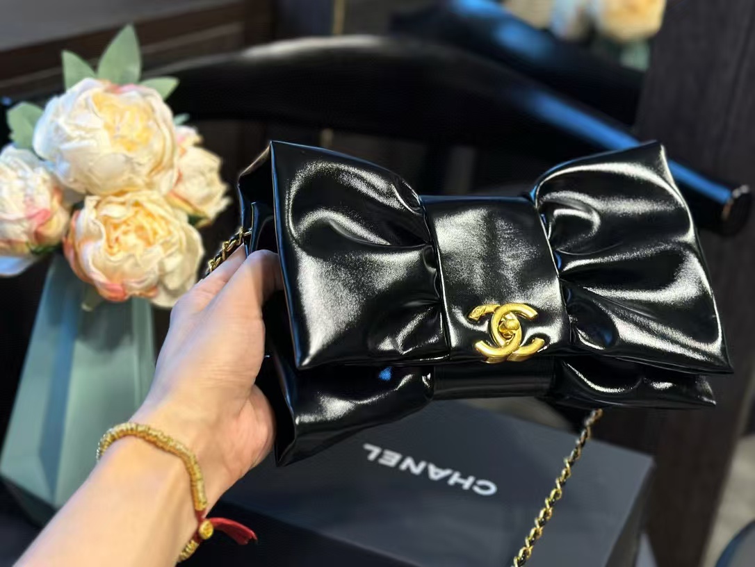 CHANE1 チェーンリボンイブニングバッグ【50％割引+送料無料】