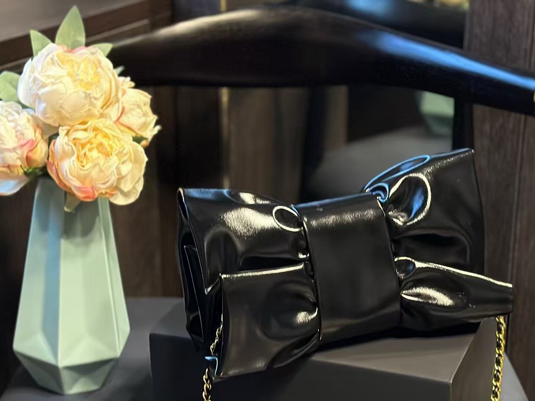 CHANE1 チェーンリボンイブニングバッグ【50％割引+送料無料】