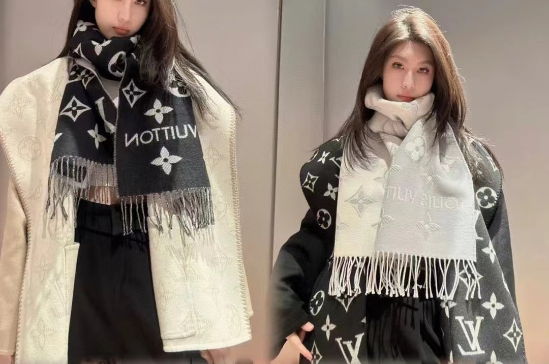 LVジャカード両面カシミヤ【50％割引+送料無料】