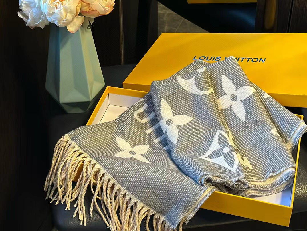 LVジャカード両面カシミヤ【50％割引+送料無料】