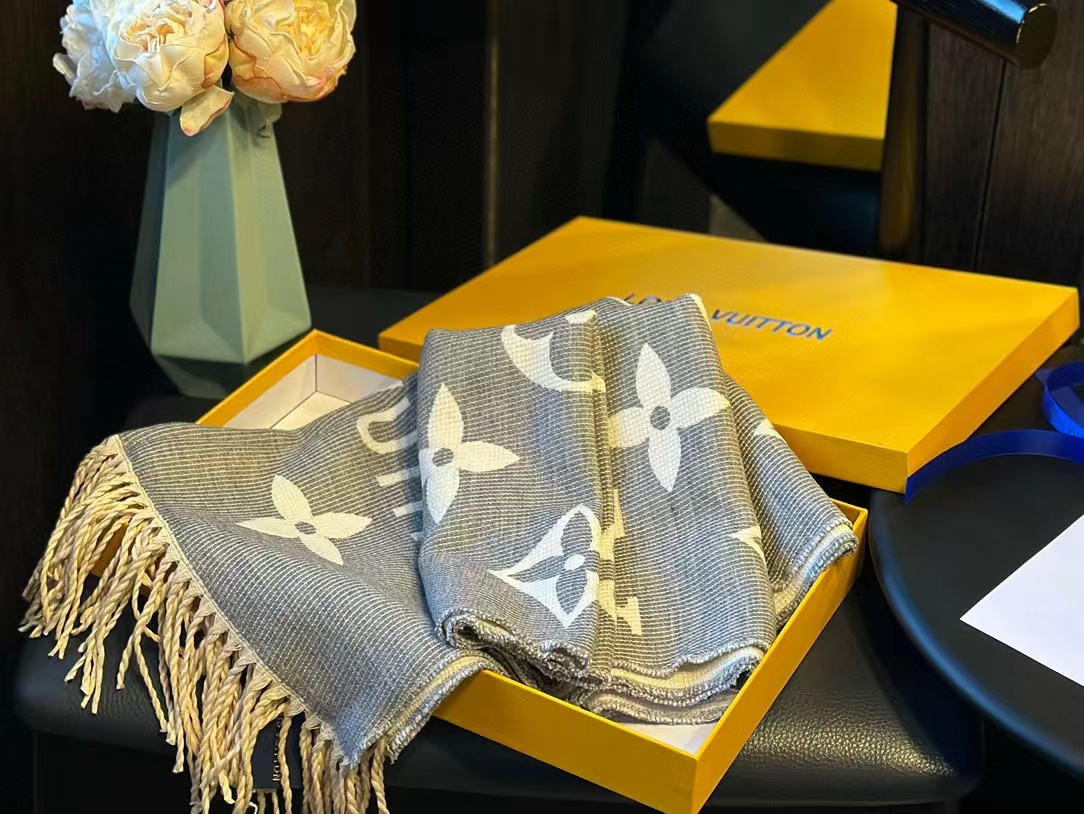 LVジャカード両面カシミヤ【50％割引+送料無料】