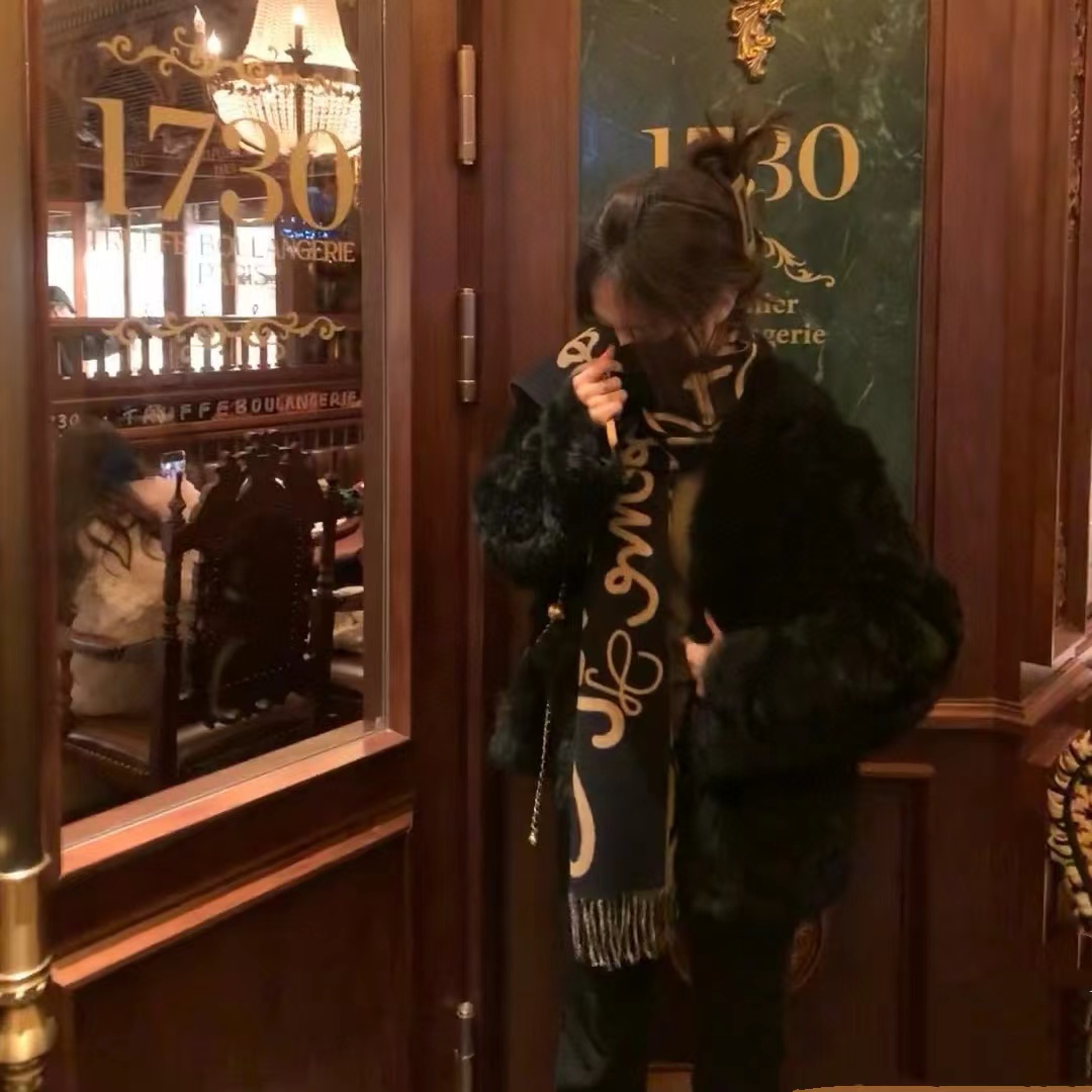 L0WEW フリンジ付きカシミヤスカーフ【50％割引+送料無料】