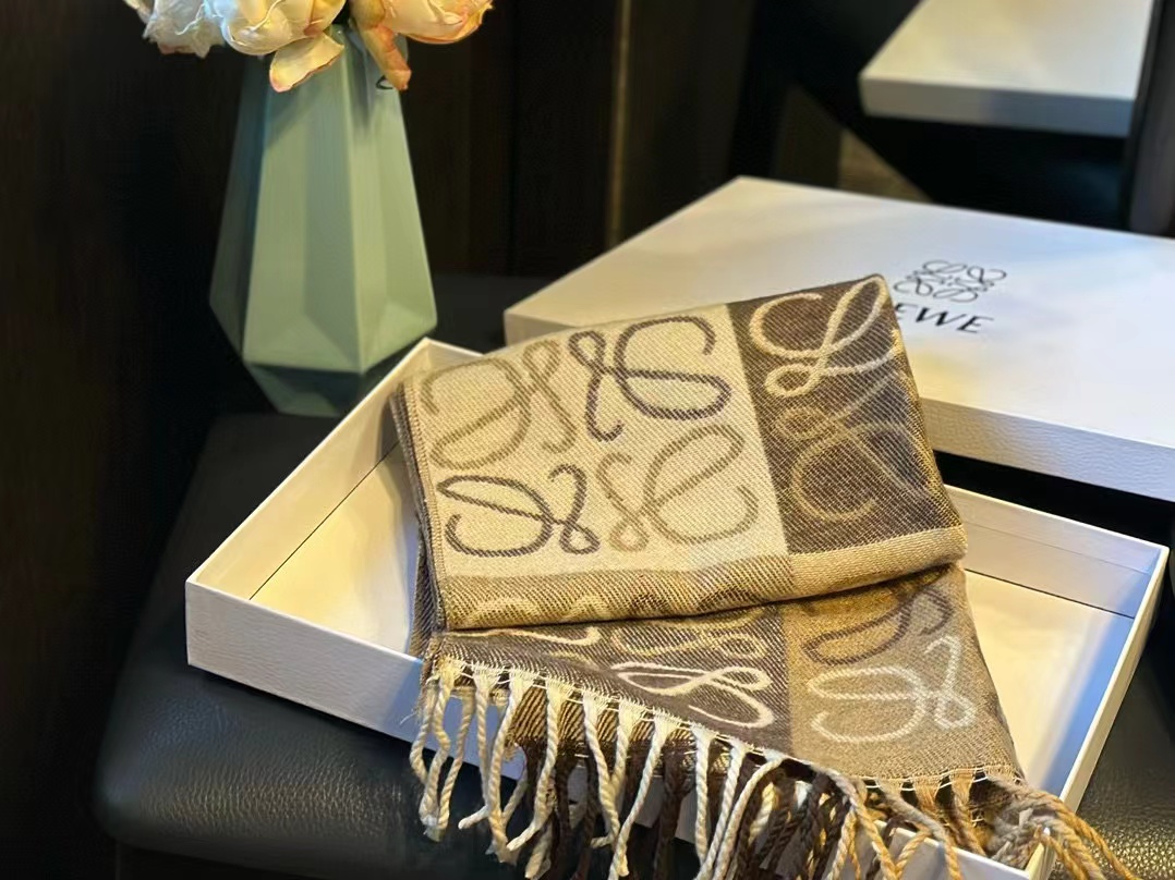 L0WEW 両面カシミヤマフラー D【50％割引+送料無料】