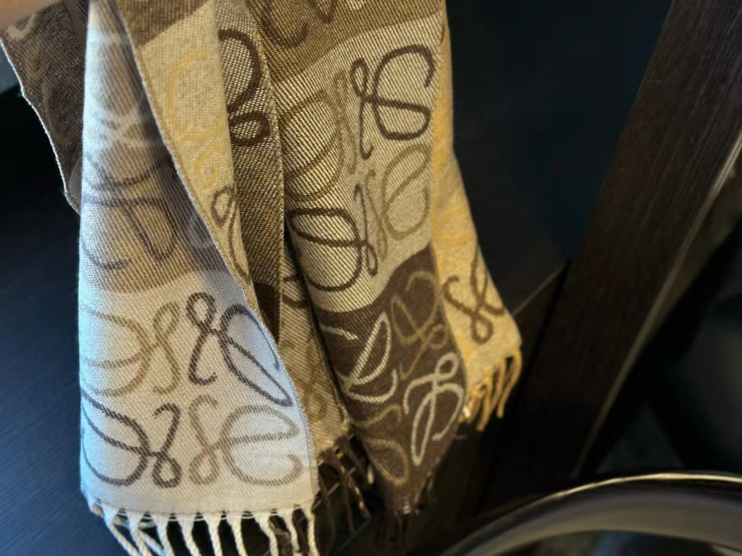 L0WEW 両面カシミヤマフラー D【50％割引+送料無料】