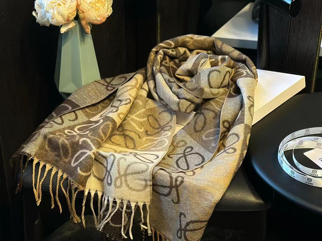 L0WEW 両面カシミヤマフラー D【50％割引+送料無料】