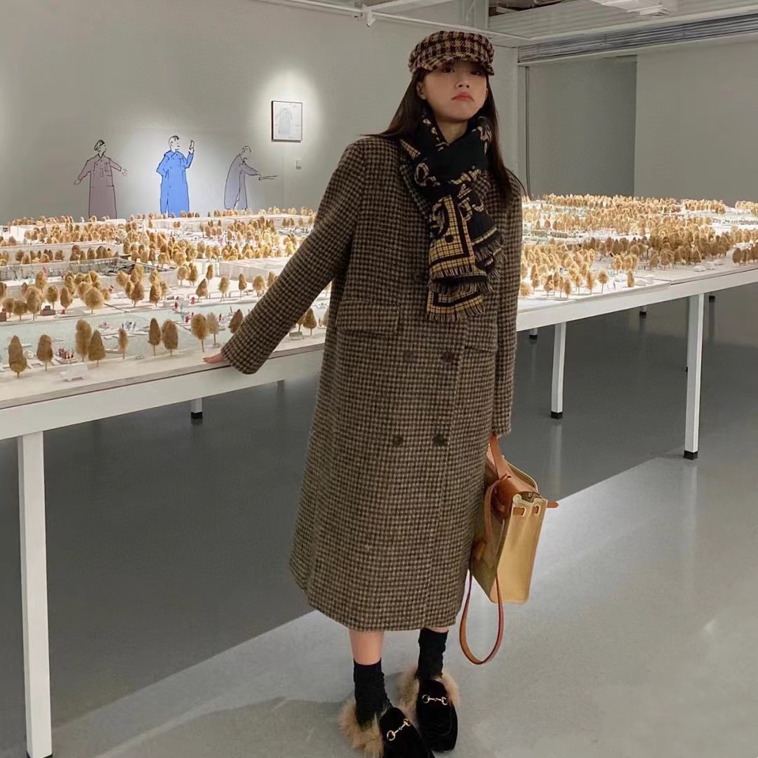 GUCC1 クラシック フリンジ両面カシミヤ スカーフ【50％割引+送料無料】