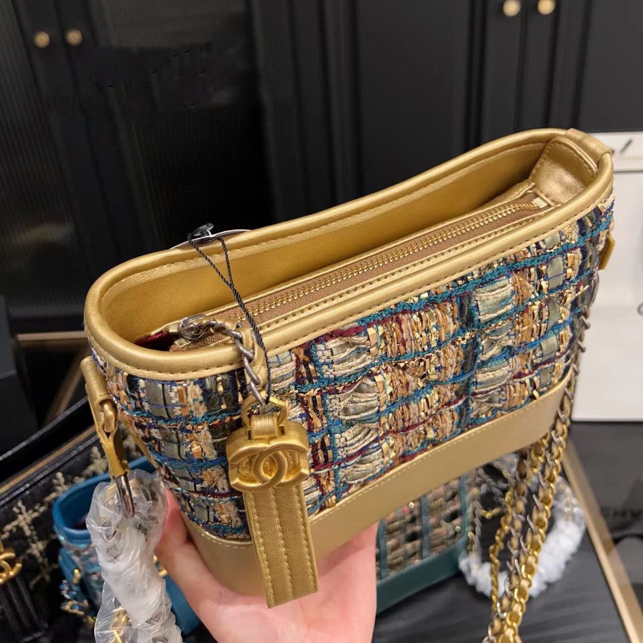 CHANE1 ウール チェーン クロスボディバッグ【50％割引+送料無料】