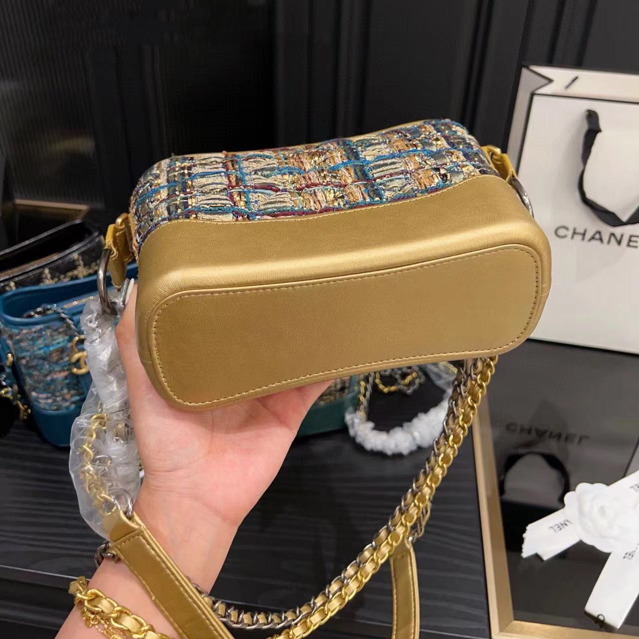 CHANE1 ウール チェーン クロスボディバッグ【50％割引+送料無料】