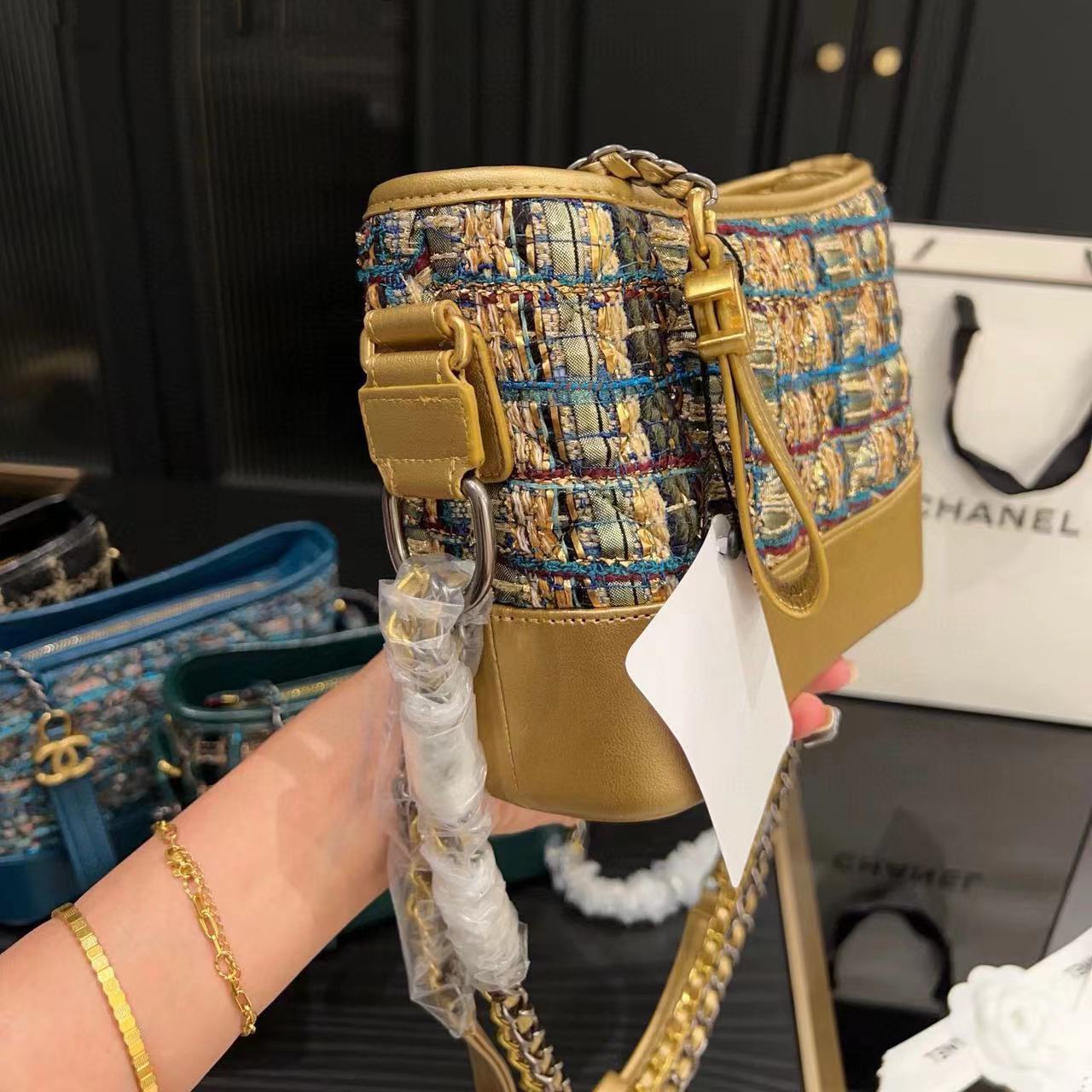 CHANE1 ウール チェーン クロスボディバッグ【50％割引+送料無料】