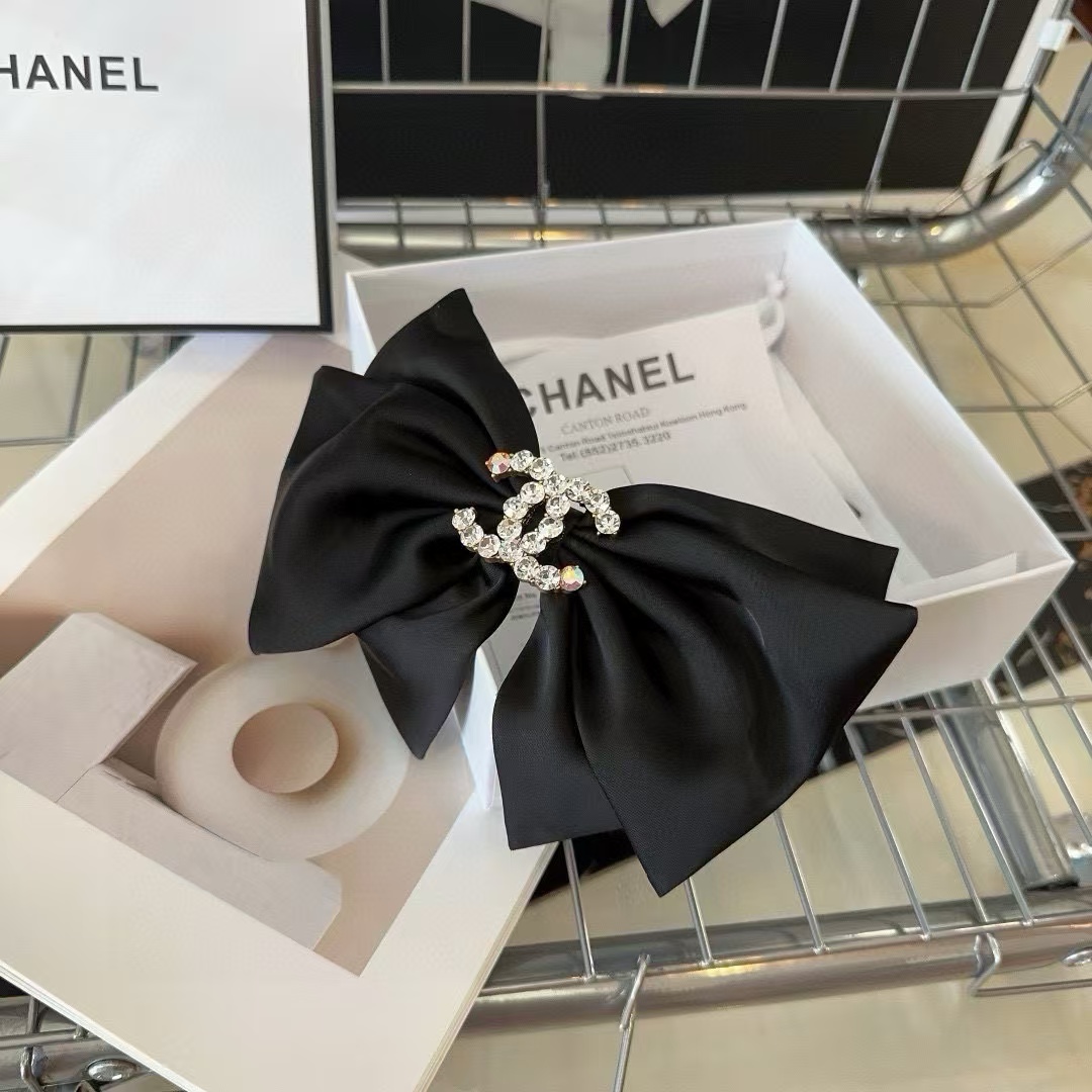 CHANE1 ダブルC ラインストーン ヘアピン【50％割引+送料無料】