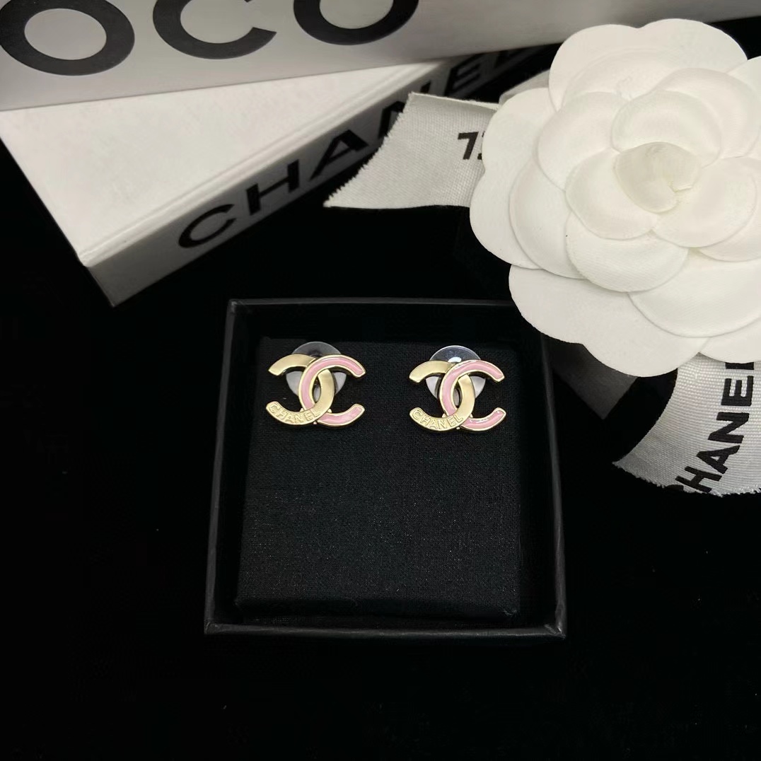 CHANE1 ダブルCレターイヤリング【50％割引+送料無料】