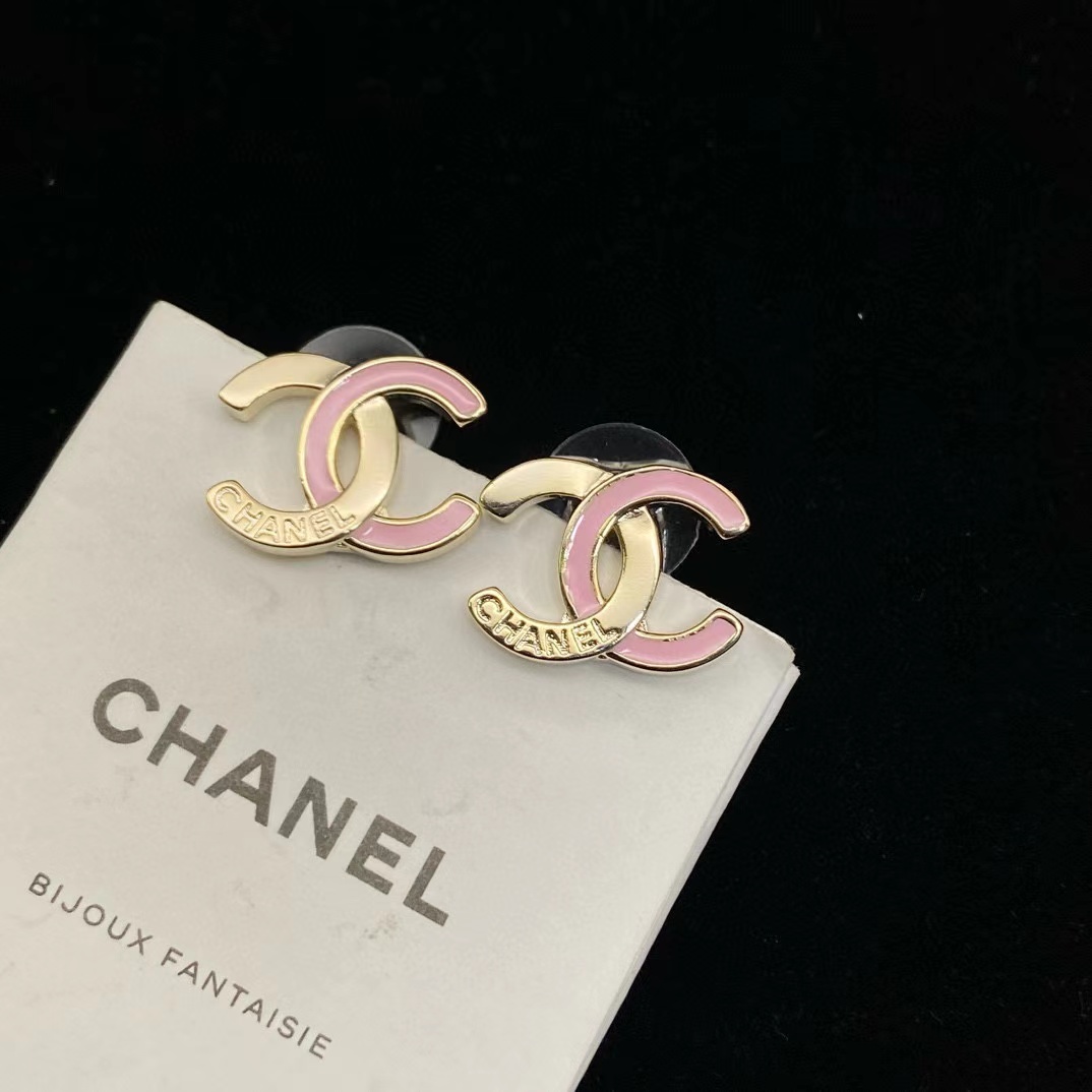 CHANE1 ダブルCレターイヤリング【50％割引+送料無料】