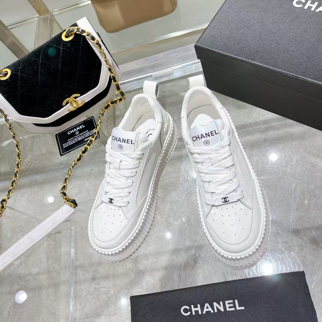 CHANE1 レースアップ シンプル 厚底 カジュアルシューズ【50％割引+送料無料】