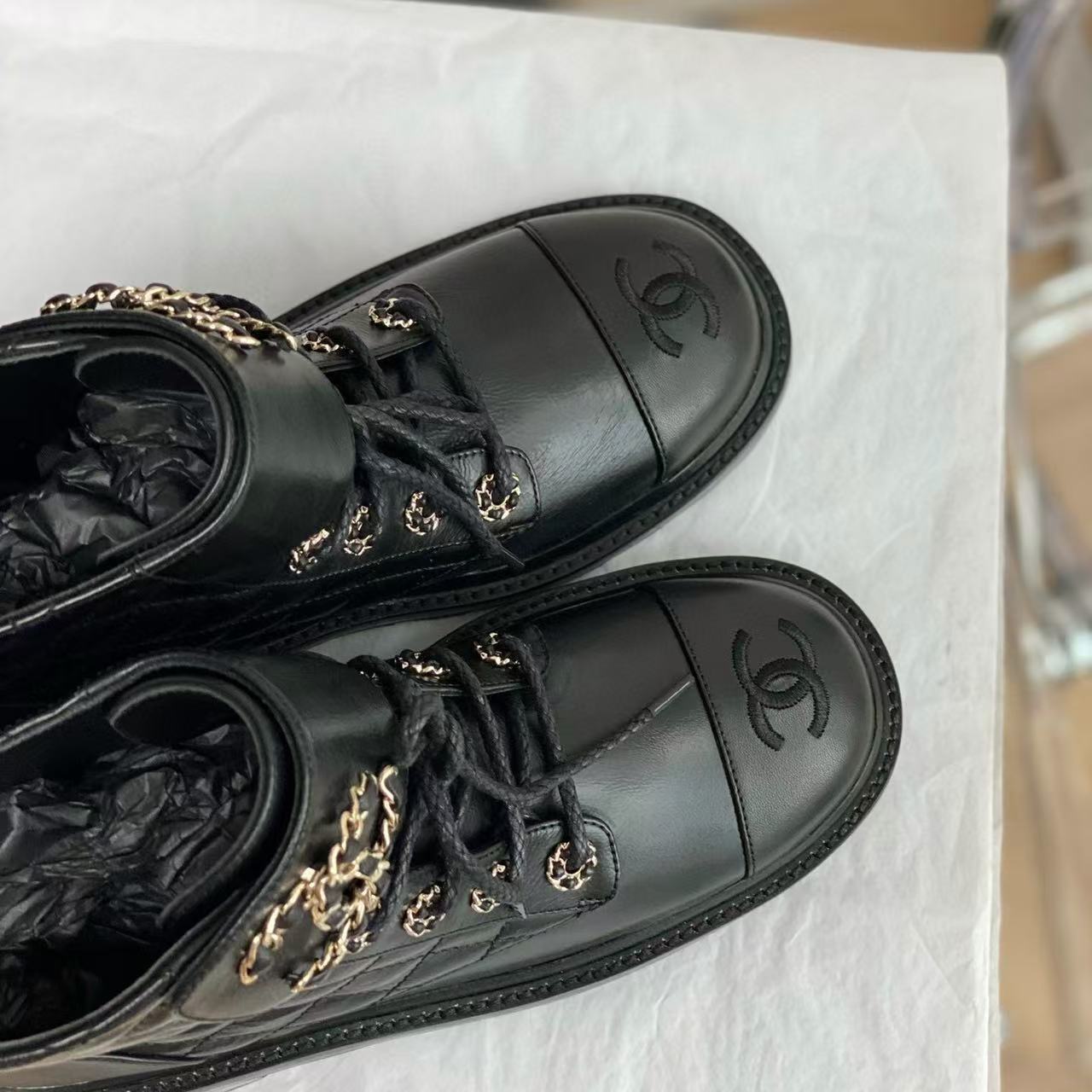 CHANE1 レースアップ カラーブロック ショートブーツ【50％割引+送料無料】