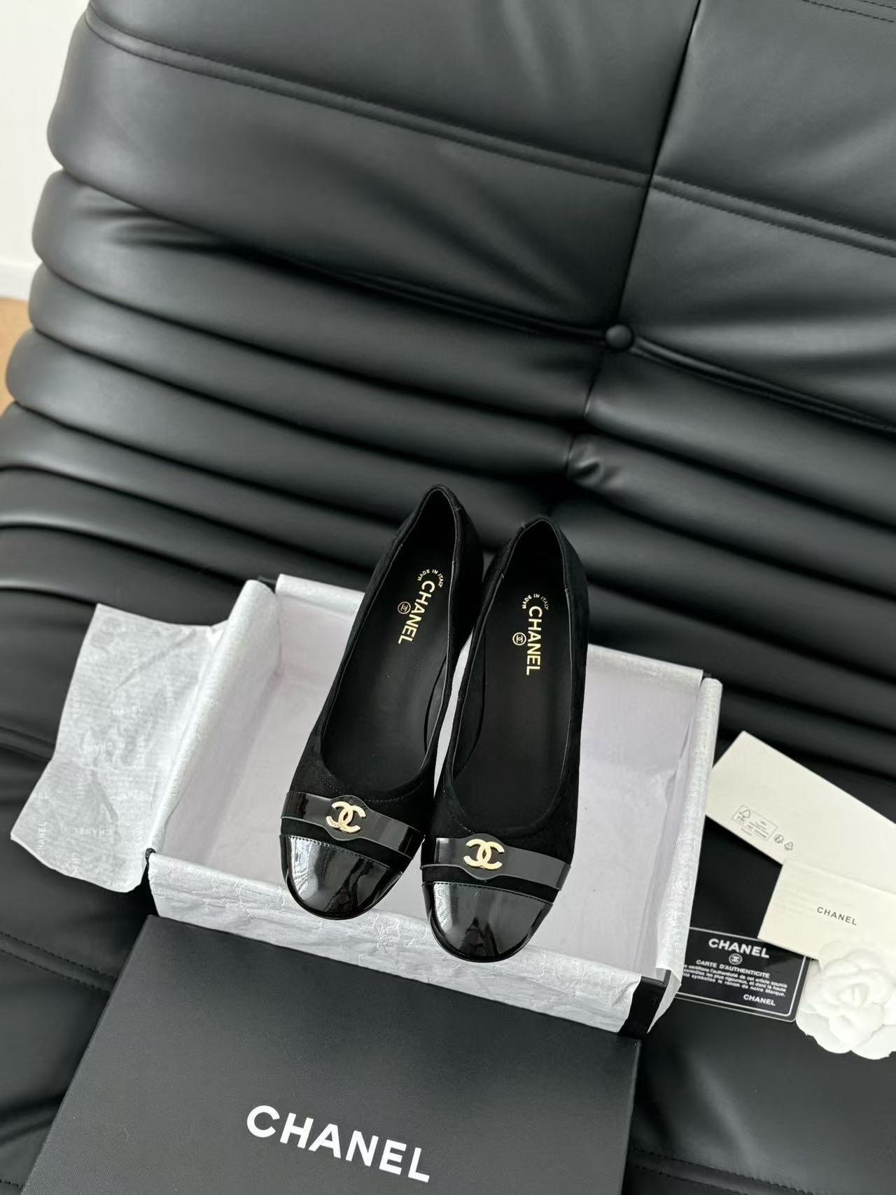 CHANE1 高品質ダブル C ロゴ メリージェーン ハイヒール【50％割引+送料無料】