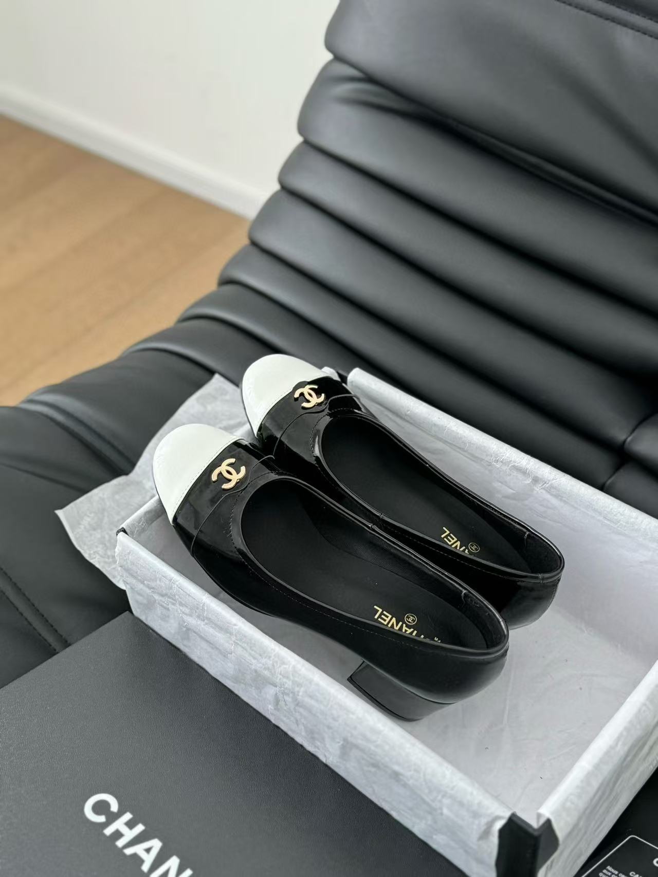 CHANE1 高品質ダブル C ロゴ メリージェーン ハイヒール【50％割引+送料無料】