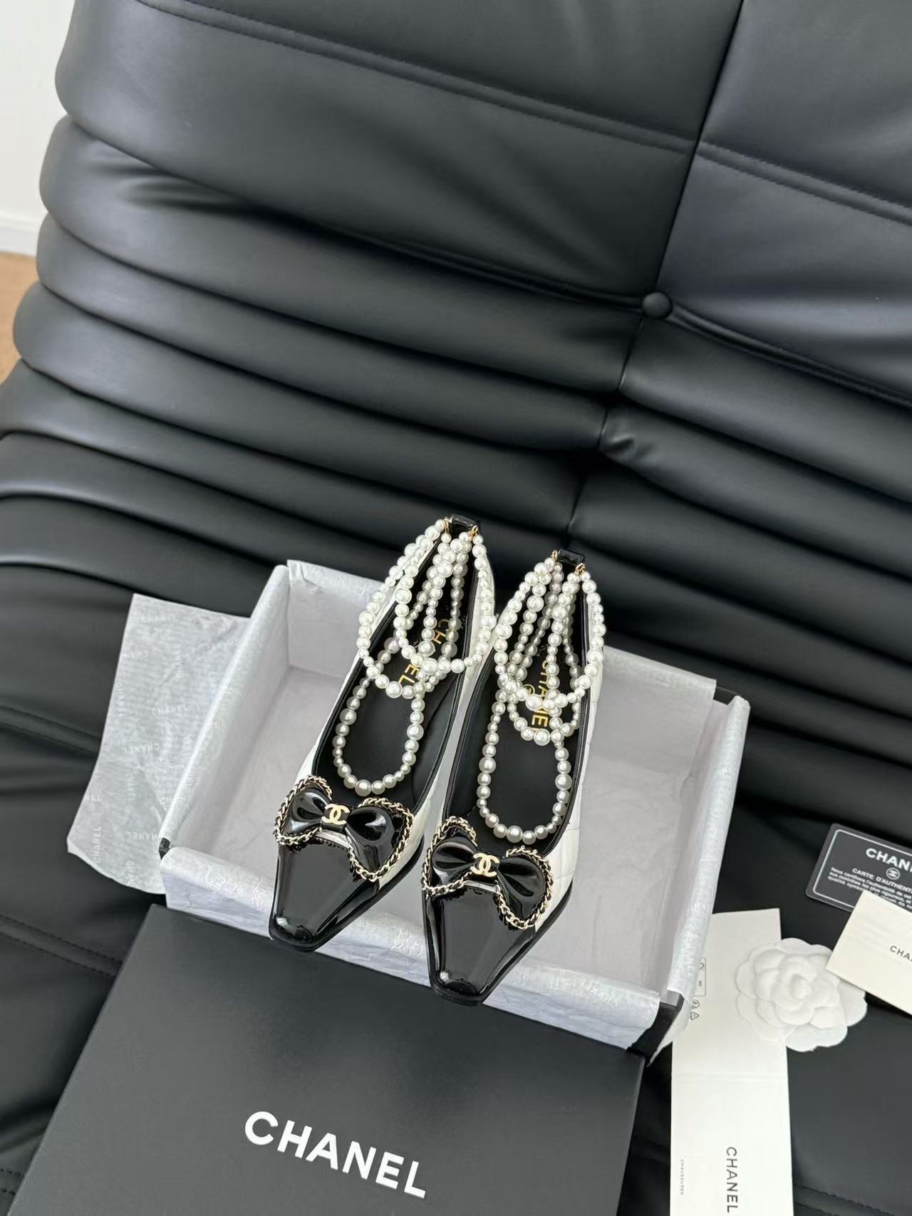 CHANE1 高品質弓パールハイヒール【50％割引+送料無料】