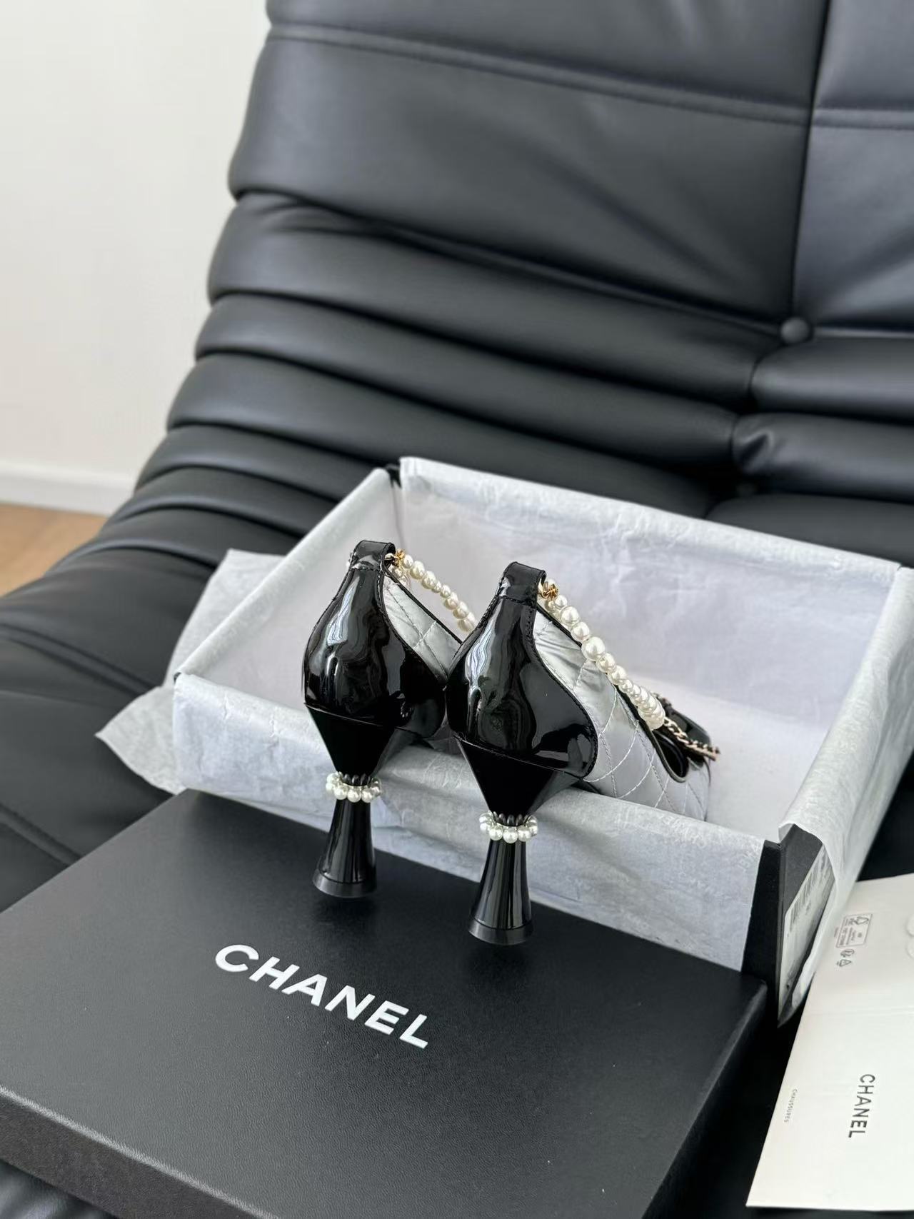 CHANE1 高品質弓パールハイヒール【50％割引+送料無料】