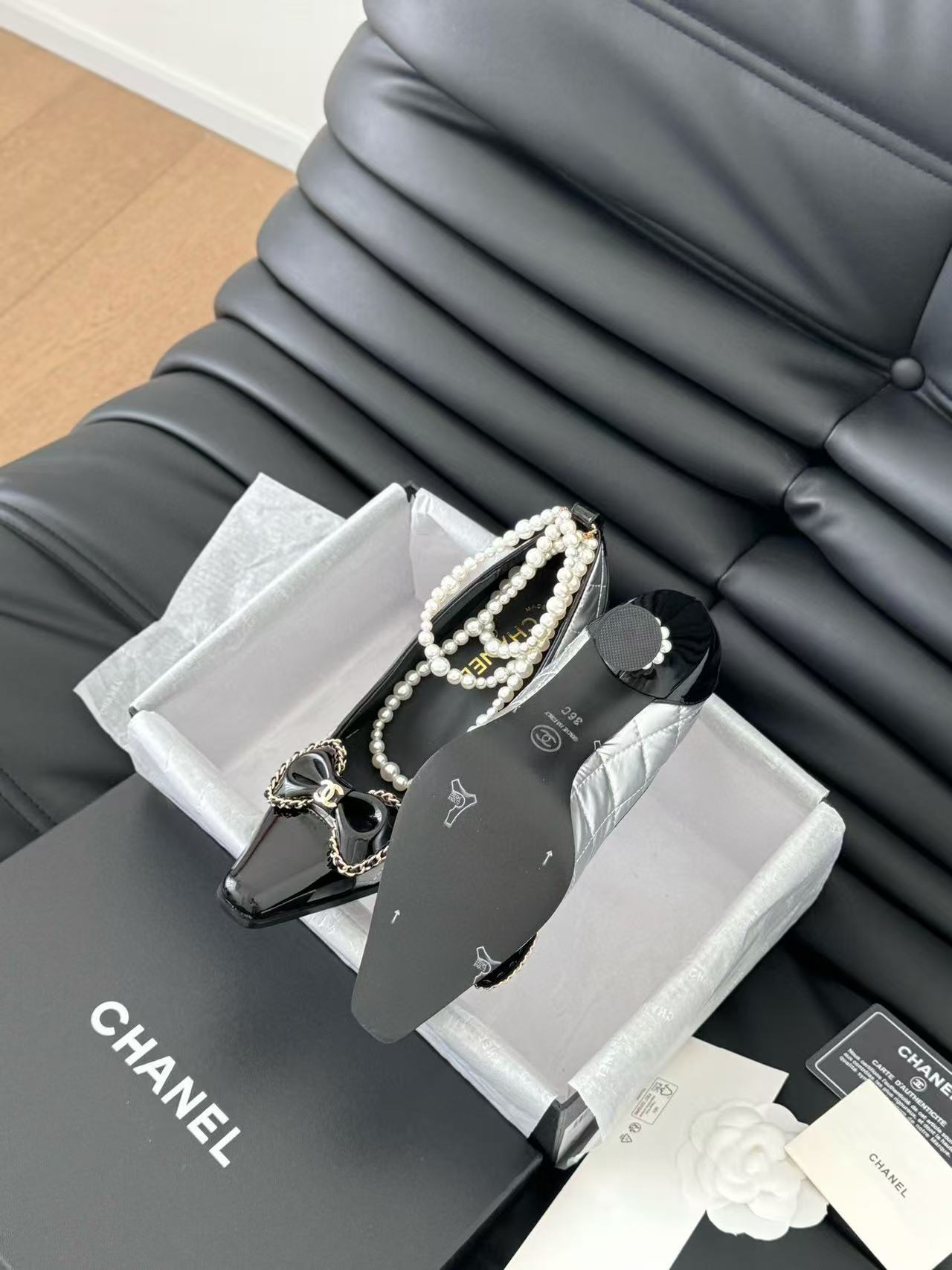 CHANE1 高品質弓パールハイヒール【50％割引+送料無料】