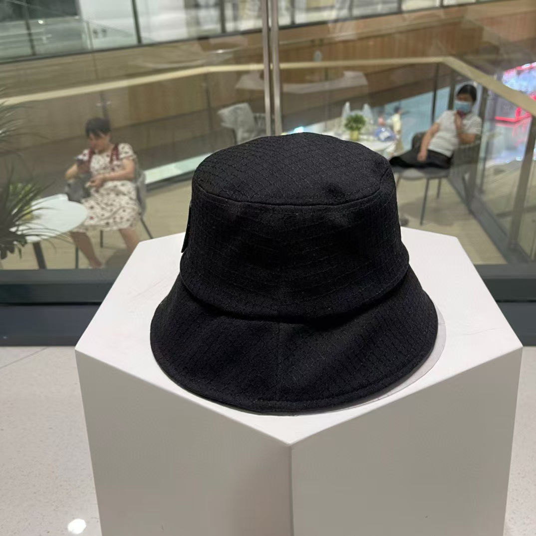 CHANE1 刺繍ダブルCロゴバケットハット【50％割引+送料無料】