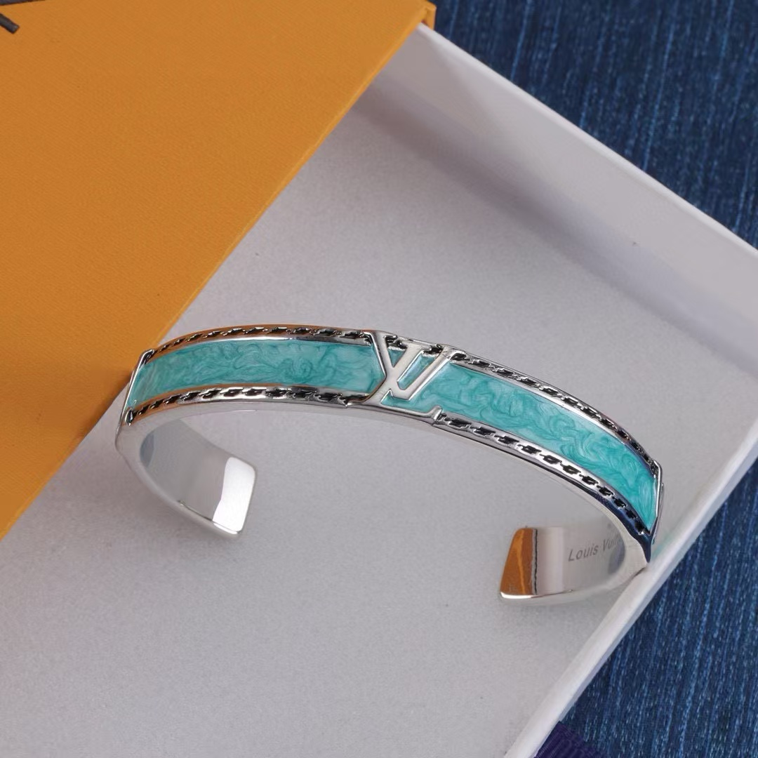 LV シンプルロゴ ブレスレット【50％割引+送料無料】