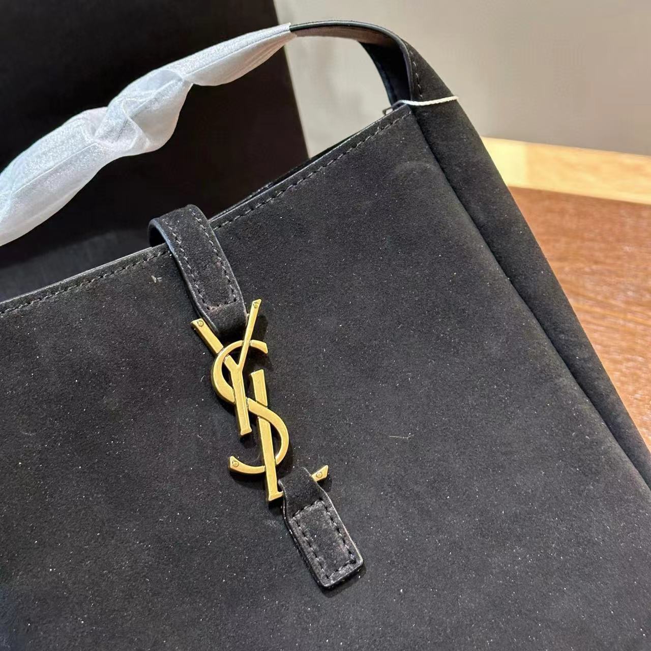 YSL スエード バケットバッグ【50％割引+送料無料】