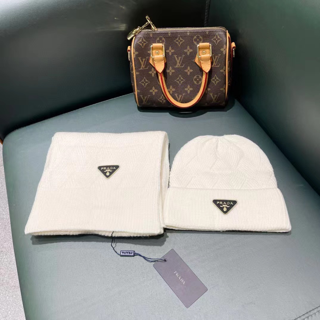 PR4DA ウール帽子+スカーフ2点セット【50％割引+送料無料】