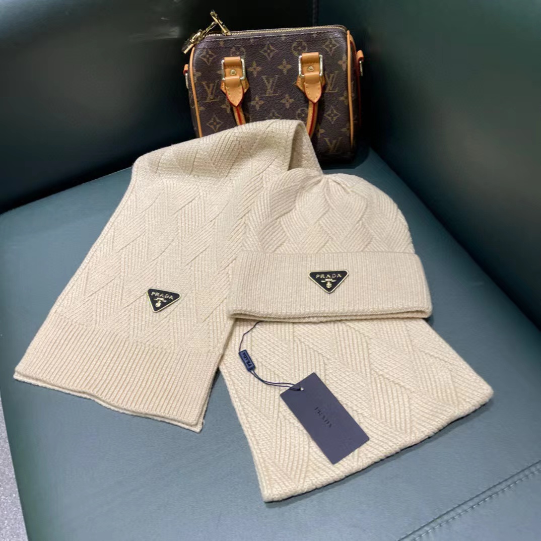 PR4DA ウール帽子+スカーフ2点セット【50％割引+送料無料】