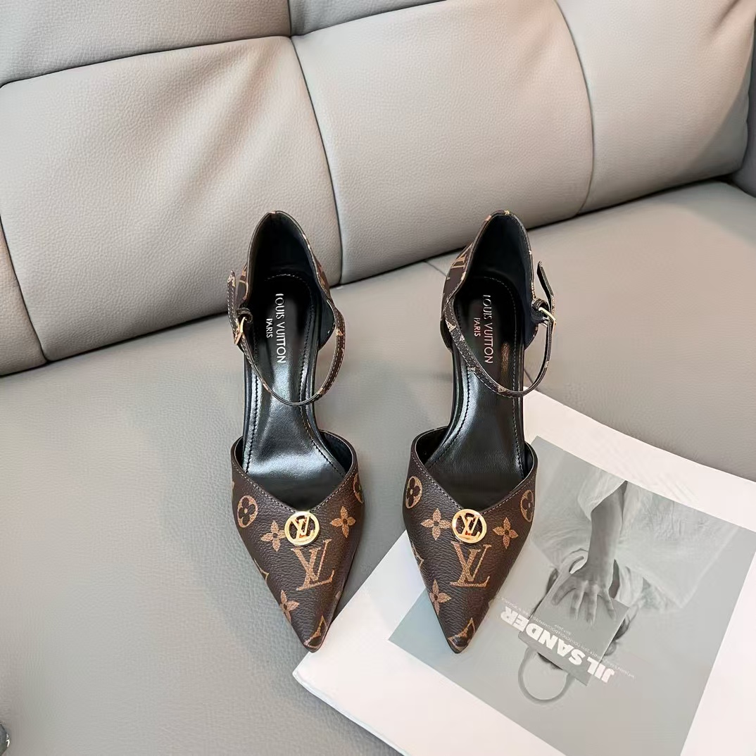 LV ポインテッドトゥ ハイヒール【50％割引+送料無料】