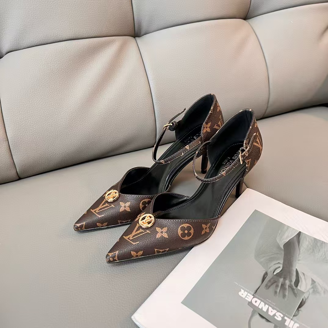 LV ポインテッドトゥ ハイヒール【50％割引+送料無料】