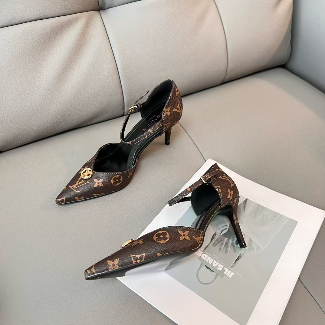 LV ポインテッドトゥ ハイヒール【50％割引+送料無料】