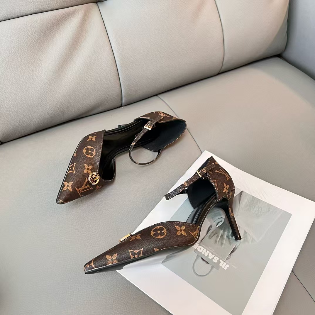 LV ポインテッドトゥ ハイヒール【50％割引+送料無料】