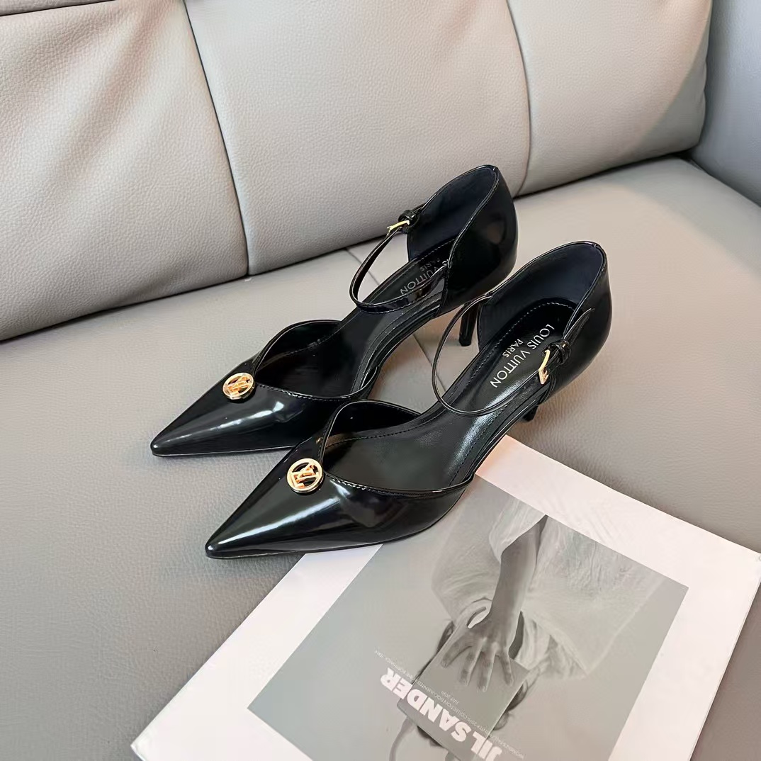 LV ポインテッドトゥ ハイヒール【50％割引+送料無料】