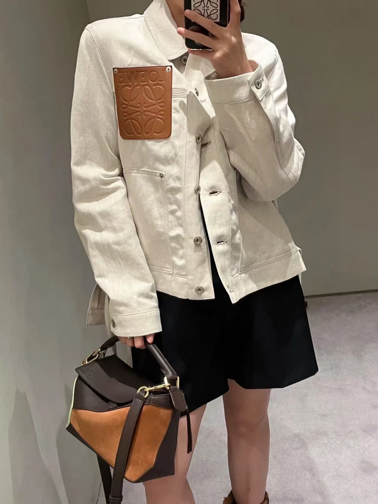 L0WEW ディアスキン カラーブロック クロスボディバッグ【 50％割引+送料無料】