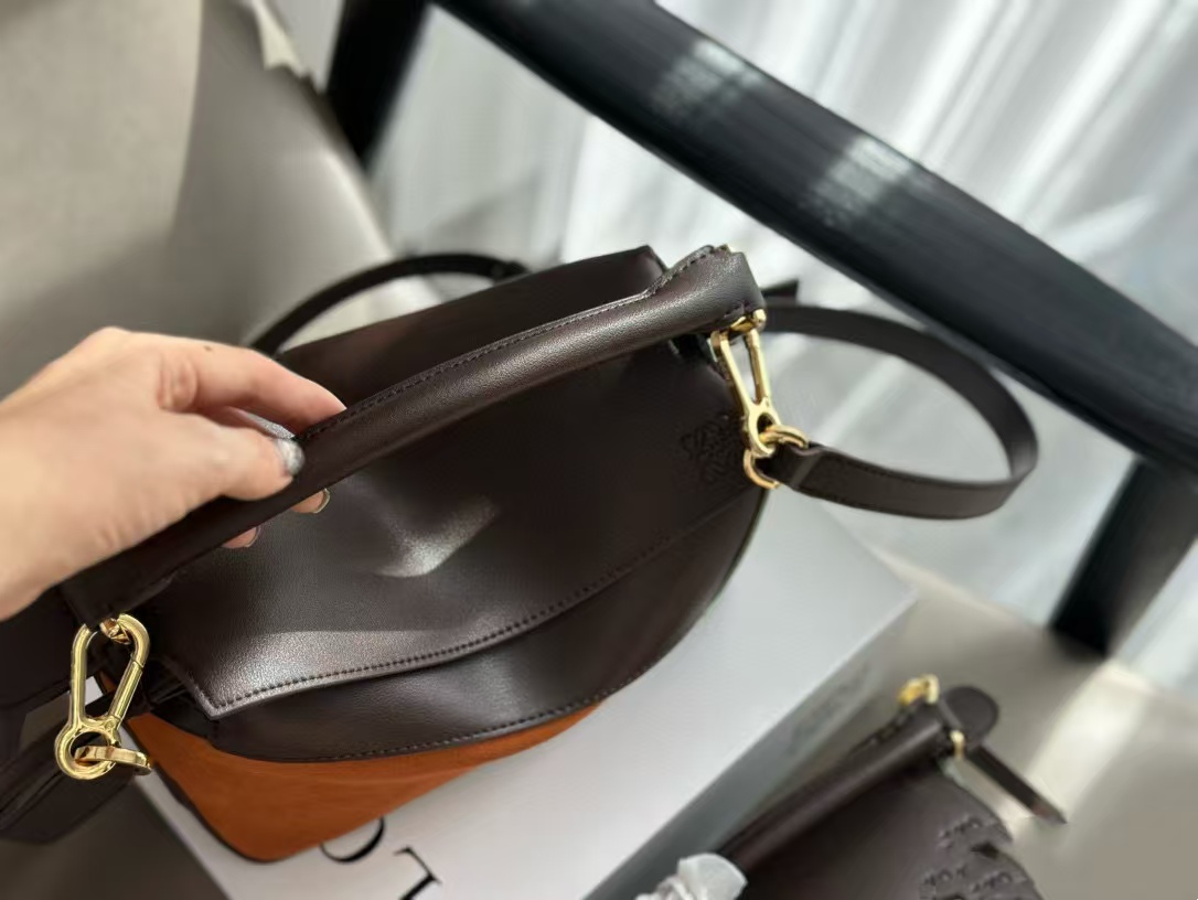 L0WEW ディアスキン カラーブロック クロスボディバッグ【 50％割引+送料無料】