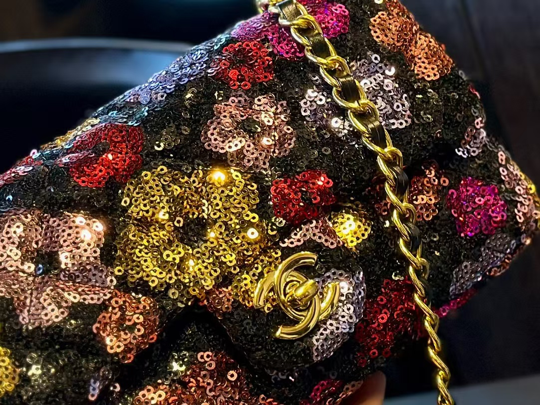 CHANE1 スパンコール チェーン ショルダー クロスボディ バッグ【 50％割引+送料無料】