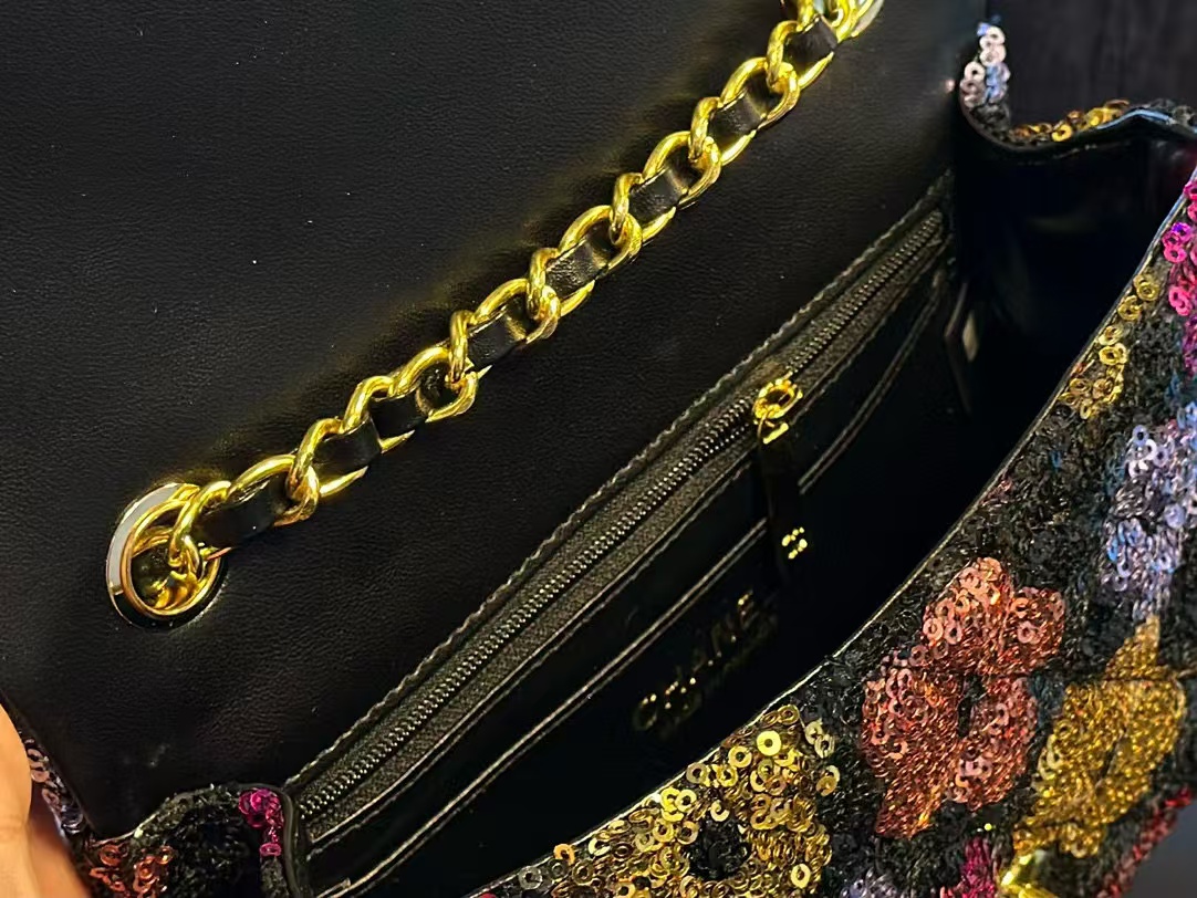 CHANE1 スパンコール チェーン ショルダー クロスボディ バッグ【 50％割引+送料無料】